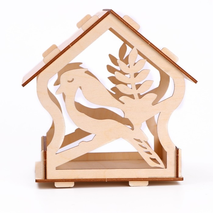 Деревянный скворечник - кормушка для птиц &laquo;Птица&raquo;