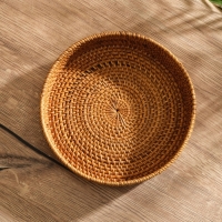 Корзина плетеная ротанг, 20х20х6 см