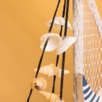 Сувенир "Кораблик с ракушками", 13х3х18 см