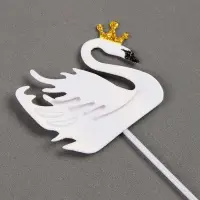 Топперы для торта &laquo;Белый лебедь&raquo;, 5 шт.