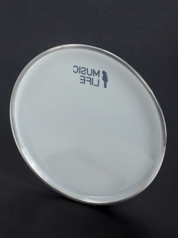 Пластик для барабана Music Life 10 дюймов, белый Пластик для барабана Music Life 10 дюймов, белый