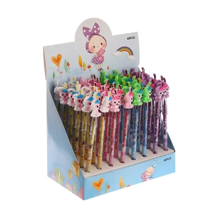 Карандаш - прикол Calligrata &laquo;Зайка&raquo;, секционный, МИКС