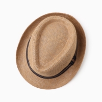 Шляпа мужская MINAKU "Пляж", размер 58, цвет коричневый
