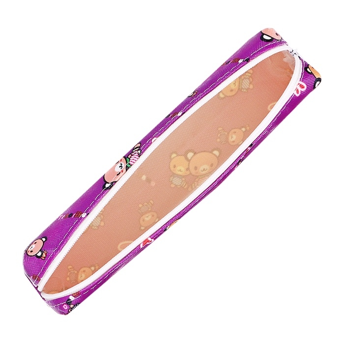 Пенал школьный &laquo;Мишки&raquo;, на молнии, МИКС