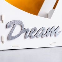 Кашпо деревянное-сердце "Dream", 24х10х27,5 см, дуб, белый Кашпо деревянное-сердце "Dream", 24х10х27,5 см, дуб, белый