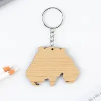 Брелок для ключей аниме &laquo;Девочка с голубыми волосами&raquo; деревянный