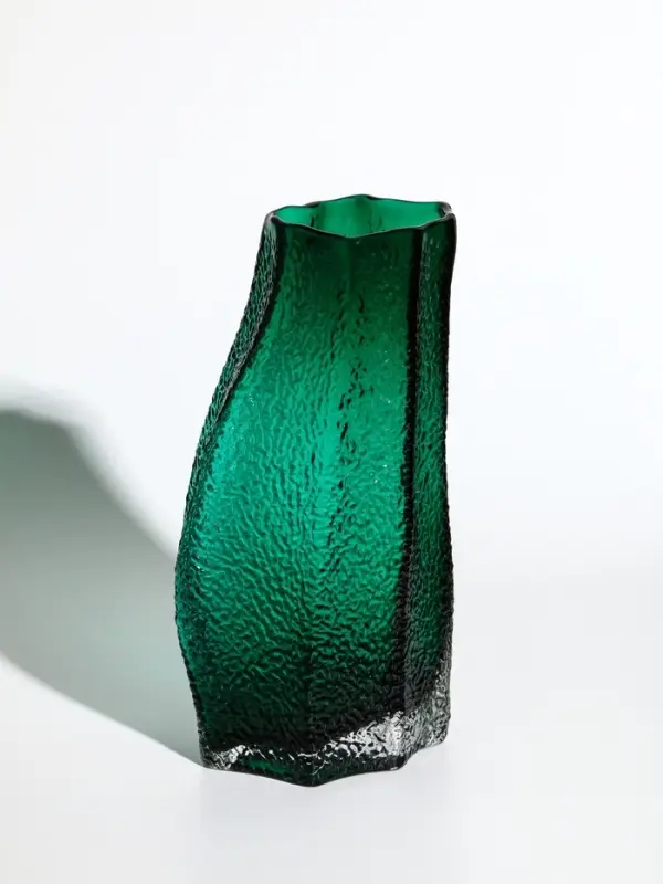 Ваза стекло настольная "Дженис" 25х12х8 см, зелёный