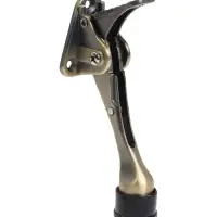 Фиксатор дверной LOCKLAND &ldquo;козья ножка&rdquo;, с автоподъемом, цвет бронза