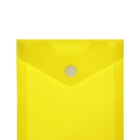 Набор из 5 штук, папка-конверт на кнопке, А6, 180 мкм, вертикальная, тонированная, 5 цветов