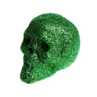 Фигурка для поделок и декора &laquo;Череп&raquo;, набор 6 шт., размер 1 шт: 4 &times; 4,5 &times; 4,5 см, цвет зелёный