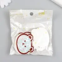 Шейкер для творчества акрил "Мишка" с глиттером 0,4х4,6х4 см