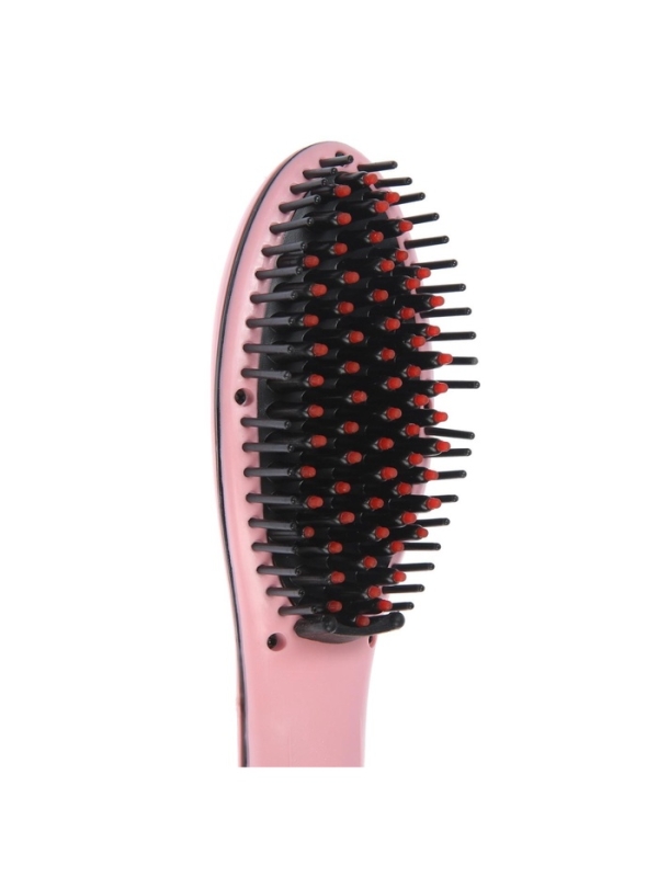 Расческа Luazon LR-01, электрическая, 35 Вт, дисплей, регулировка t, 220 В, розовая