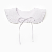 Платье с воротничком Крошка Я Linen, 86-92, зеленый