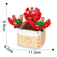 Конструктор Цветы &laquo;Огоньки&raquo;, 141 деталь