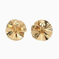 Клипсы &laquo;Тренд&raquo; объёмный цветок, цвет золото