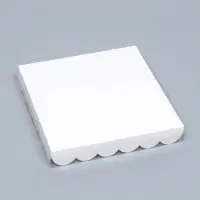 Коробка для печенья, белая, 21&times;21&times;3 см