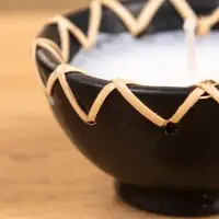 Свеча в керамической чаше, 9х9х5 см