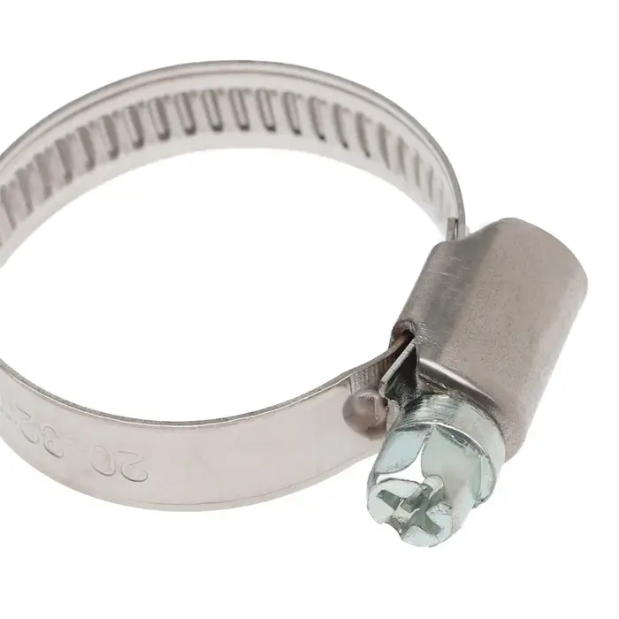 Хомут червячный ZEIN engr, диаметр 20-32 мм, ширина 9 мм, нержавеющая сталь