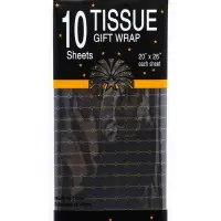 Бумага упаковочная тишью, &laquo;Шарм&raquo;, чёрный, 50 см &times; 70 см 17 грамм