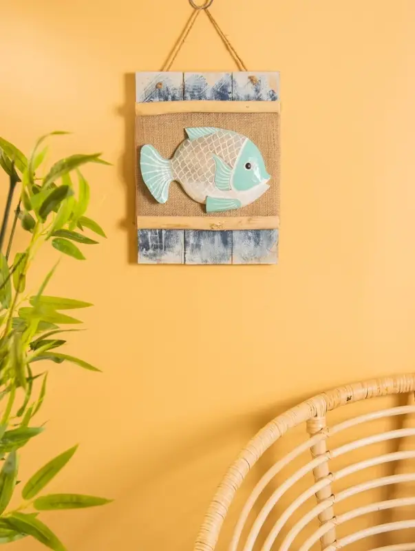 Панно плетеное "Рыбка", 24х4х55 см