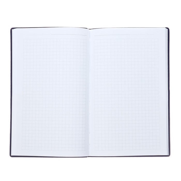 Еженедельник недатированный А5, 64 листа, на сшивке, интегральная обложка из искусственной кожи, сиреневый