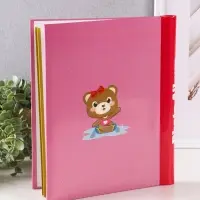 Фотоальбом 10 магнитных листов "Мишка" 23X28см, пер-т внутр.спираль