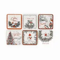 Шильдики на подарки &laquo;Счастья&raquo;, 6.5&times;5.1 см, набор 6 шт.