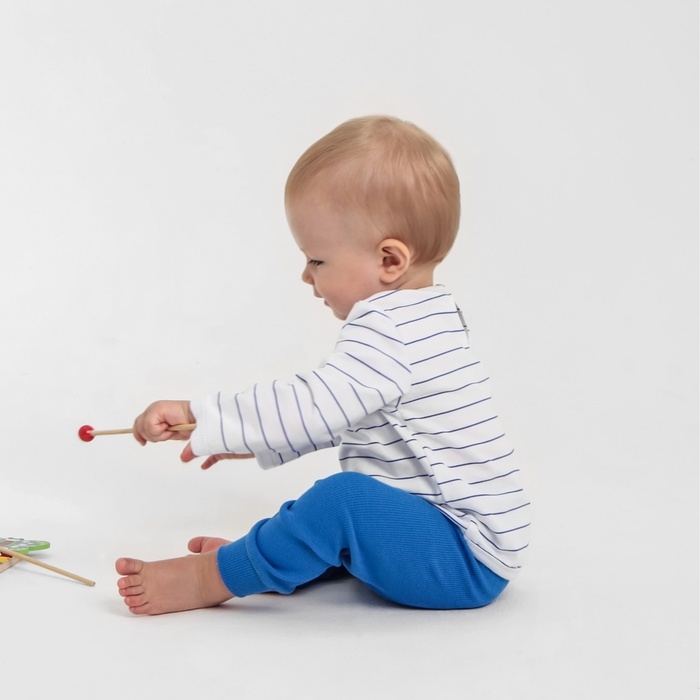 Штанишки детские MINAKU: Basic Line BABY, цвет синий, рост 68-74