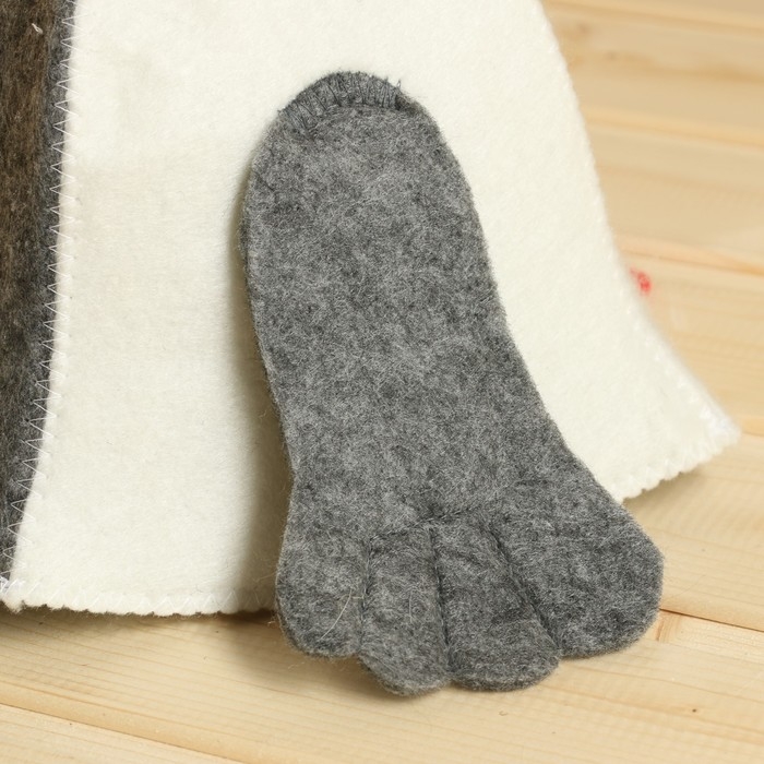 Шапка для бани с детской аппликацией Шапка для бани с детской аппликацией "Белый Бим", 3-5 лет