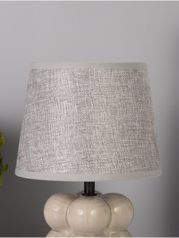 Лампа настольная "Бабл" 40Вт Е14 серый 18х18х26см