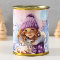 Носки в банке "Каждая зима - маленькое чудо" (внутри носки женские,цвет белый) Носки в банке "Каждая зима - маленькое чудо" (внутри носки женские,цвет белый)