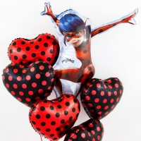 Шар фольгированный 33" «Леди Баг», 2-сторонний Шар фольгированный 33" «Леди Баг», 2-сторонний