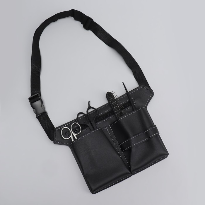 Сумка для мастера, 28 × 19,5 см, 2 кармана, 1 отдел, цвет чёрный Сумка для мастера, 28 × 19,5 см, 2 кармана, 1 отдел, цвет чёрный