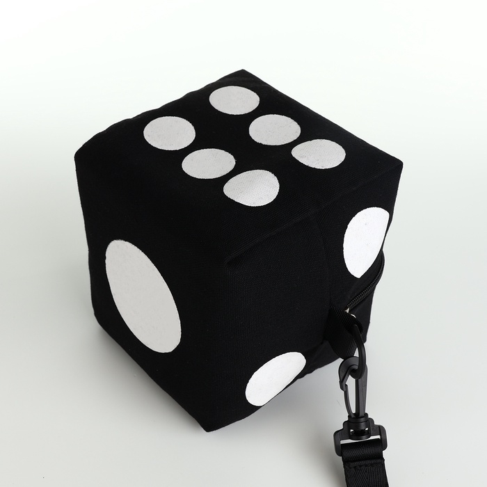 Сумка для девочки на молнии, регулируемый ремень, цвет черный