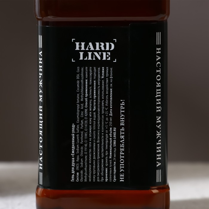 Новогодний подарочный набор косметики &laquo;Крутой мужик&raquo;, гель для душа во флаконе виски 250 мл и мыло для рук, Новый Год