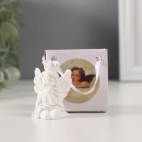 Сувенир полистоун "Ангелочек в короне" белый МИКС 3х3х5 см Сувенир полистоун "Ангелочек в короне" белый МИКС 3х3х5 см