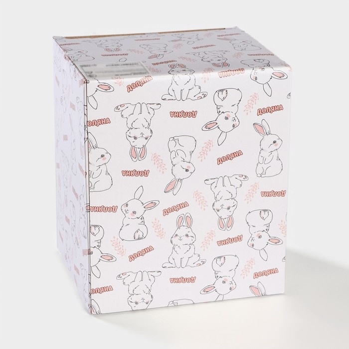 Конфетница Доляна &laquo;Зайка&raquo;, 650 мл, 17&times;14,5&times;18,5 см