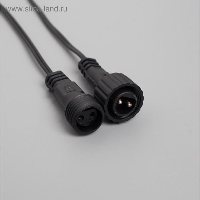 Гирлянда &laquo;Клип-лайт&raquo; 5 нитей по 20 м, IP44, УМС, тёмная нить, 665 LED, свечение тёплое белое, 24 В