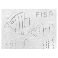 Бумага цветная самоклеящаяся, раскраска, А4, 6 листов, 1 цвет, с блёстками, односторонняя, в пакете, 80 г/м&sup2;, Маша и Медведь