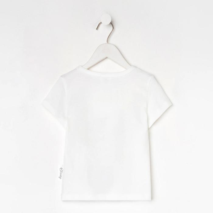 Футболка детская &laquo;Эльза&raquo;, Холодное сердце, рост 98-104, белый