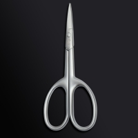 Ножницы маникюрные «Premium satin», узкие, прямые, матовые, 9,6 см, цвет серебристый Ножницы маникюрные «Premium satin», узкие, прямые, матовые, 9,6 см, цвет серебристый