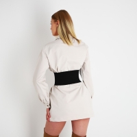 Ремень женский, ширина 12 см, на молниях, цвет чёрный Ремень женский, ширина 12 см, на молниях, цвет чёрный