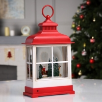 Светодиодная фигура «Фонарь с упряжкой» 16.5 × 26.5 × 7.8 см, пластик, батарейки ААх3 (не в комплекте), USB, свечение тёплое белое Светодиодная фигура «Фонарь с упряжкой» 16.5 × 26.5 × 7.8 см, пластик, батарейки ААх3 (не в комплекте), USB, свечение тёплое белое