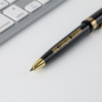 Ручка шариковая синяя паста &laquo;23 февраля танк&raquo;, пластик