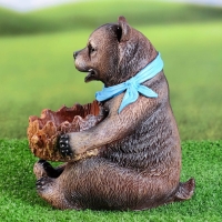 Садовая фигура "Мишка с кормушкой" 23см Садовая фигура "Мишка с кормушкой" 23см