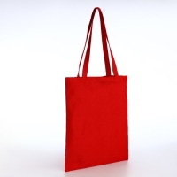 Шопер без застёжки, из текстиля, цвет красный Шопер без застёжки, из текстиля, цвет красный