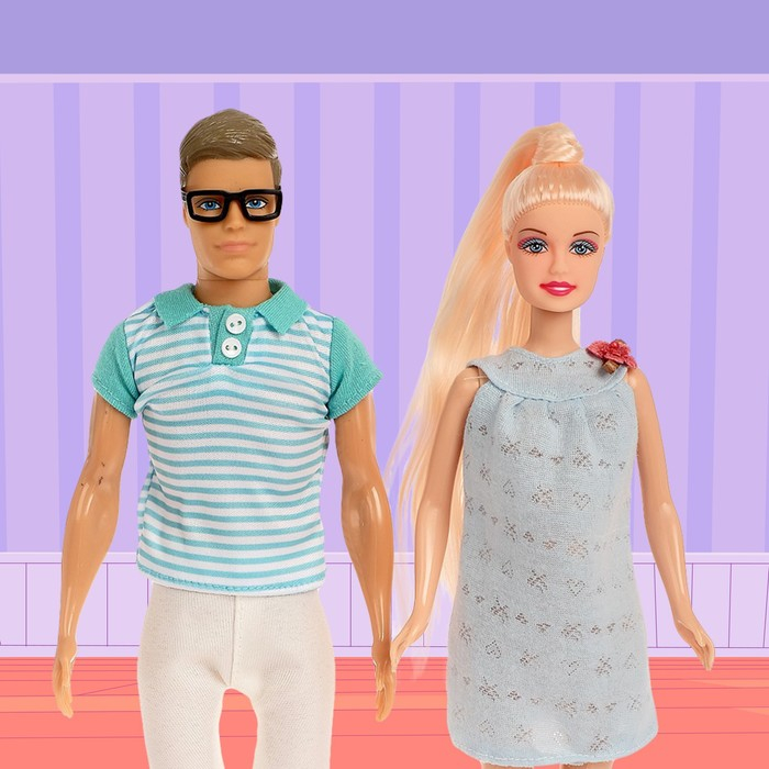 Набор кукол &laquo;Дружная семья&raquo; с аксессуарами, МИКС