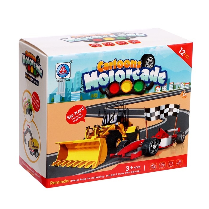 Набор инерционных машин &laquo;Город&raquo;, 12 штук