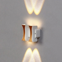 Светильник фасадный &laquo;Элегант&raquo;, FSD-043, 4 Вт, 3000К, 2 луча, IP65, 220 В, пластик, белый