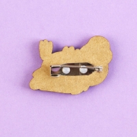 Значок деревянный &laquo;Кря&raquo;, серия мемы , 3,3 х 2,3 см